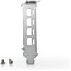 Lzcdelyxiao Staffa corta a basso profilo di ricambio per NVIDIA Quadro P1000 K1200 NVS510 T600 T1000 K1200 NVS 510 P400 P600 P620 con 2 viti