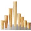 Qrity 30CM Gambe per Mobili Legno, Set di 4 Piedini in Legno di Quercia Affidabile per Divani, Comodini, Armadi, Piastra di Montaggio e Viti