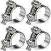 HOZENPRO 4 fascette stringitubo in acciaio inox (36-39 mm)