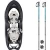 Ferrino - Lys Special Ciaspole da Neve, Grigio, 34/48 & GTA, Bastoncini da Trekking Blu, 60-135 cm