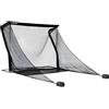 SimSpace 10ft Wide Deluxe Golf Practice Net, 3m (10ft) x 2.5m (8.2ft) x 3.91m (12.84ft) with Sturdy Metal Frame, Netting, Easy Push-Button Assembly, Protective Side Barriers, Golf Net