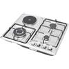 MELAQULY Piano cottura a gas a 4 fuochi, 58 cm, in acciaio inox, con protezione automatica della fiamma, piano cottura a gas, pressione nominale 2000 Pa, per casa, camper, esterni, appartamento