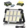 DANCINGBOAR Faro LED Ricaricabile, Faretto LED Portatile USB | Faretto a Batteria, 4 Modalità di Illuminazione, Power Bank, Lampada da Lavoro, Per Riparazioni Auto, Garage, Campeggio