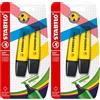 Stabilo BOSS ORIGINAL - Evidenziatore - Pack da 2 - Giallo (Confezione da 2)