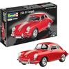 Revell 07679 La leggendaria auto d'epoca Porsche 356 Coupé fai da te, kit di costruzione 1:16, 25 cm con sistema Easy Click, componenti colorati, per principianti, rosso, 1:16/25 cm