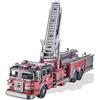 Piececool Metal Puzzle Macchine Antincendio Camion con Scale, Automobile- Puzzle 3D Metallo, Modellini per Acciaio Inossidabile, Regalo, Materiale Metallico, Modellismo da Costruire Adulti, 354 Pezzi