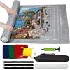 Zaloife Puzzle Mat 3000 Pezzi, Rotolo Puzzle Grigio, Accessori Puzzle, Tappetino Puzzle in Feltro, Puzzle Roll Up, Puzzles Saver, Puzzle Pad, Tappeto Puzzle Portatile, Base Puzzle