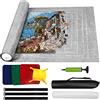 Zaloife Puzzle Mat 2000 Pezzi, Rotolo Puzzle, Accessori Puzzle, Tappetino Puzzle in Feltro, Puzzle Roll Up, Puzzles Saver, Puzzle Pad, Tappeto Puzzle Portatile, Base Puzzle Grigio