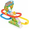 Generico Pista Giocattolo Salita delle Scale Elettrica con Luci Suoni Musica Luminoso Pista Corsa Felice Paperetta Pista Bambini Cani Pinguini Montagne Russe Arrampicata Scalatore Treni Slide (PAPERE NEWW)