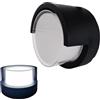 MAKA change your life quality Maka Applique da Esterno Interno Led da Parete 15W Lampade da Muro Plafoniera Moderna Luci Down 1500 Lumen Ip65 Impermeabile Fascio Luce 120° Illuminazione 25 mila ore 220V (Luce Fredda 6500k, Tondo)