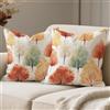 Avalune Federe Cuscini Divano Autunnale 40 x 40 Albero Autunnali Arancione Copricuscino Moderne Fodere Cuscino per la Decorazione Domestica Soggiorno Camera da Letto, 2 Pezzi