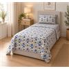 GX GARGIX Completo Letto Singolo Flanella - Varie Fantasie, Ideale per l'Inverno (SSOFS-7, SINGOLO)