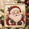 Notevive Diamond Painting fai da te, set di immagini natalizie, con cornice | Set di perline e tela, effetto lucido 3D, decorazione natalizia, adatto per principianti, rilassante regalo fai da te (sdlr)