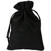 PLECUPE 20 pezzi Borse di lino Sacchetti in Tela Coulisse, 10x14cm PLECUPE Gioielli Regalo Portaconfetti Sacchetto per Wedding Party Birthday, Lino Di Juta Borse Sacchetti di Caramelle, Nero