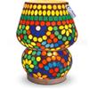 SICIGNANO CASALINGHI Sicignano Luminìa Lampada da Tavolo Ricaricabile LED, 3 Intensità di Luce, USB Type-C, Batteria 2600 mAh, 15 x 15 x 19 cm (Mosaico Cromatico)