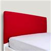 Morbidissimi Copri Testiera Letto, Rivestimento Testiera Letto Una Piazza e Mezza, in Morbido Cotone Elasticizzato, 120-140 cm, Resistente ed Elastico, AB510 (Bordeaux)