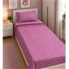 GX GARGIX Completo Letto Singolo Flanella - Varie Fantasie, Ideale per l'Inverno (SSOFS-14, SINGOLO)