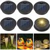 Gobesty Ricambi per Luci Solari, 6 Pezzi Luci Solari di Ricambio a LED, Lampada Solare di Ricambio con Lampadine a LED, Impermeabile Pannello Solare di Ricambio, per Lanterna Solare da Giardino, 7CM