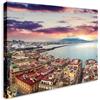 Wallazz Quadro su Tela Campania - Quadri Moderni Soggiorno - Napoli, Salerno, Caserta, Amalfi, Sorrento, Capri - Stampa su Tela - Quadro Moderno Soggiorno 50x100cm