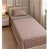 GX GARGIX Completo Letto Singolo Flanella - Varie Fantasie, Ideale per l'Inverno (SSOFS-6, SINGOLO)
