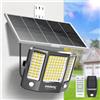 INTELAMP Faro led esterno con grande pannello solare (Con Sensore - 3 Colori)