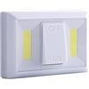 Jinxuny Lampada da Parete Senza Fili a LED COB a Pile, Mini Interruttore a Muro Senza Fili Magnetico con Mini-plafoniera LED COB con Luce Notturna