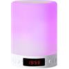 RBNANA Lampada Altoparlante Bluetooth, Lampada da Comodino Touch, Orologio Digitale FM, Touch Control Lampada con Dimmerabile 7 Colore 3 Luminosità