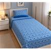 GX GARGIX Completo Letto Singolo Flanella - Varie Fantasie, Ideale per l'Inverno (SSOFS-5, SINGOLO)