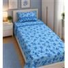 GX GARGIX Completo Letto Singolo Flanella - Varie Fantasie, Ideale per l'Inverno (SSOFS-12, SINGOLO)