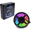 SOLMIRA Striscia LED RGB, 5M, con Telecomando e App Mobile per Controllare Colore, Luminosità e Velocità, Sincronizzazione Musicale