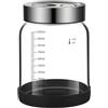 JAWAI Barattolo per Fermentazione da 1 L, Barattoli per Fermentazione con Coperchio , Vaso per Kefir, Resistente e Lavabile, con Coperchio e Valvola di Fermentazione, per Kefir, Crauti e Cetrioli Fermentat