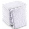 Utopia Towels Guanti da Bagno Manopole Spugna 15x21 cm, Set da 10, Bianco | Guanto doccia, Lavette viso e corpo, Certificato OEKO-TEX, 100% Cotone