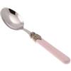 Rivadossi Sandro 1606CUT07 Set di Cucchiai da Tavola, 6 Pezzi-Classic-100% Made in Italy, Artigianalità e Design, Acciaio Inox 18/10, Rosa