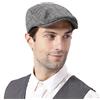DORRISO Uomo Vintage Piatto Berretto Moda Berretto Baschi Scozzesi Cotone Basco Newsboy Flat Cappello Uomo Comodo Viaggio Moda Vacanza Cappelli