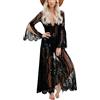 YOUKD Abito Floreale in Pizzo da Donna Caftano Sciolto Kimono Boho Roomy Spiaggia Bikini Coprire Abiti