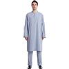 KBOPLEMQ Abbigliamento arabo Uomo Caftano Vestito Uomo Tunica Cotone Kurta Pigiama Indiano Yoga Abito Set Dubai Arabo Caftano Abbigliamento Uomo Afghan Pakistani Indiano