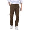 Curluriy Pantaloni Velluto a Coste Uomo Casual Cord Pants con Tasche | Classico, Autunno,Inverno ,Taglio Dritto,Bottoni, Vita Elasticizzata con Coulisse,Regular Fit,Comodo