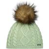 Eisbär - Nelia Lux Mü, Berretto Donna | Berretto con barboncino, lavorato a maglia, berretto in lana merino, berretto da donna, fodera in pile, antivento, morbido