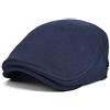 DORRISO Berretto Uomo Baschi Scozzesi Moda Piatto Cotone Basco Newsboy Flat Cappello Viaggio Comodo Vacanza