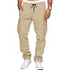 TARAINYA Cotone-Twill Pantaloni Cargo Uomo Lungo M-5XL | 97%Cotone,3%Elastan;Vestibilità Comoda;Elastico In Vita Con Cordoncino;2 Tasche Laterali Con Bottone A Pressione