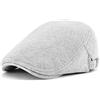DORRISO Berretto Uomo Baschi Scozzesi Moda Piatto Cotone Basco Newsboy Flat Cappello Viaggio Comodo Vacanza