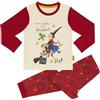 MagicLight Magic Light Room on the Broom - Pigiama lungo unisex, 100% cotone, per Halloween
