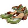 Generisch Scarpe da ballo eleganti da donna con tacco alto, stile Mary Jane, vegane | Scarpe con tacco a blocco, con plateau chiuso, punta rotonda, tacco a blocco, vintage, comode, per il tempo libero, matrimoni