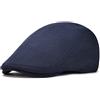 DORRISO Berretto Uomo Baschi Scozzesi Moda Piatto Cotone Basco Newsboy Flat Cappello Viaggio Comodo Vacanza