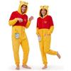 Get Trend Disney Winnie The Pooh | Eeyore | Piglet Pigiama Intero Adulto in Pile, Onesie Jumpsuit Costume, Tuta Donna e Uomo con Cappuccio, Morbido e Caldo per Invernale, Idee Regalo per Adulti