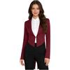YiZYiF Giacca Lungo Gotico Donna Cappotto Tailcoat Vintage Blazer Elegante da Smoking per Carnevale Cosplay Strega Travestimento E Capispalla Outwear