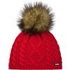Eisbär - Nelia Lux Mü, Berretto Donna | Berretto con barboncino, lavorato a maglia, berretto in lana merino, berretto da donna, fodera in pile, antivento, morbido