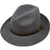Borges & Scott The Stoker, Cappello Fedora Trilby in Feltro, Leggero, a Tesa Larga, Resistente all'Acqua