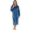 Suzy & Me Vestaglia da donna in morbido pile goffrato, con bottoni