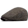 Bigoco Berretto Coppola Piatto Basch Basco Uomo Lana Scozzesi Cabbie Regolabile | Stile classico irlandese e scozzese Perfetto come flat cap, newsboy o cappello da guida Caldo versatile per ogni occasione